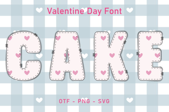 Cake: A Sweet Valentine's Day Font for Creative Projects