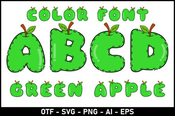 Green Apple: A Playful Font for Creative Design Projects