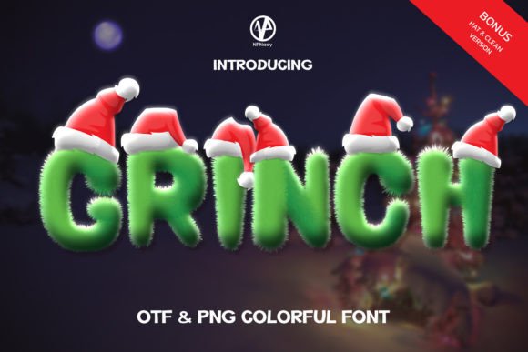 Grinch Color Font: A Playful Asset for Creative Design