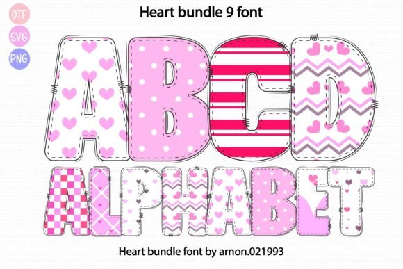 Heart: A Charming Color Font for Creative Design