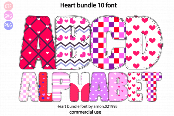 Heart Bundle: Elevate Your Designs with Charming Typography