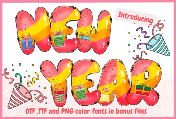 Infusing Festive Energy: The New Year Font for Dynamic Design