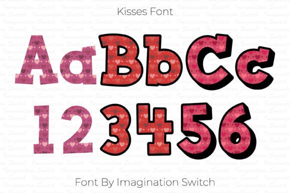 Kisses: Elevating Visual Design with Colorful Typography
