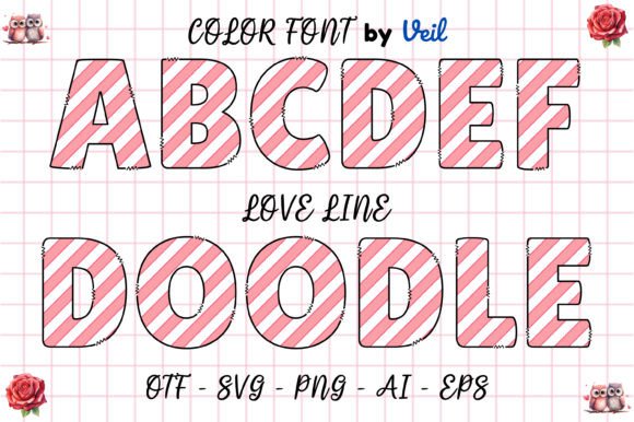 Love Line Typography: Infusing Playful Artistry into Design