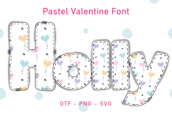 Pastel Valentine: A Color Font for Modern Design