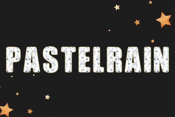 Pastelrain: Infusing Playful Illustrations into Your Typography