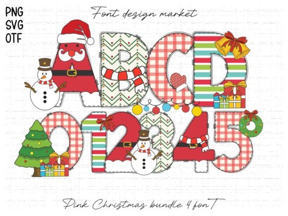 Pink Christmas: A Festive Design Font for Modern Projects
