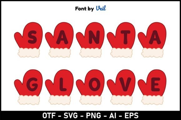 Santa Glove: A Playful Font for Creative Holiday Designs
