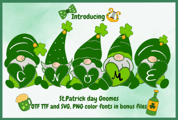 St. Patrick's Day Gnomes: A Festive Design Asset