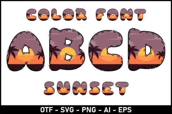Sunset: A Playful Font for Creative Design Projects